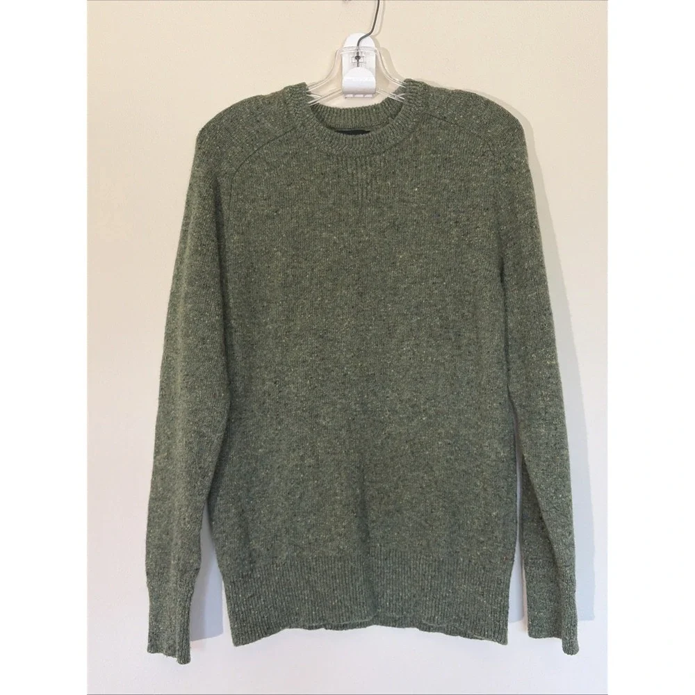 Bonobos Green Crewneck Wool Nylon Casual Jumper Pullover Sweater Mens Medium